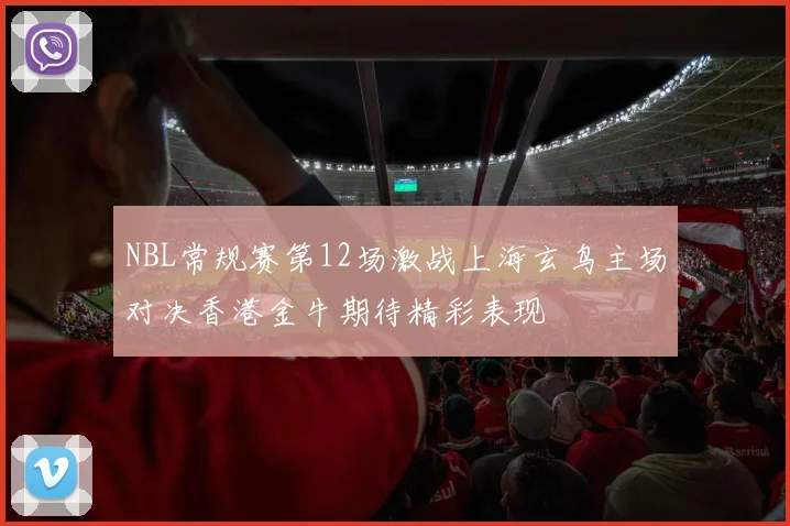 NBL常规赛第12场激战上海玄鸟主场对决香港金牛期待精彩表现